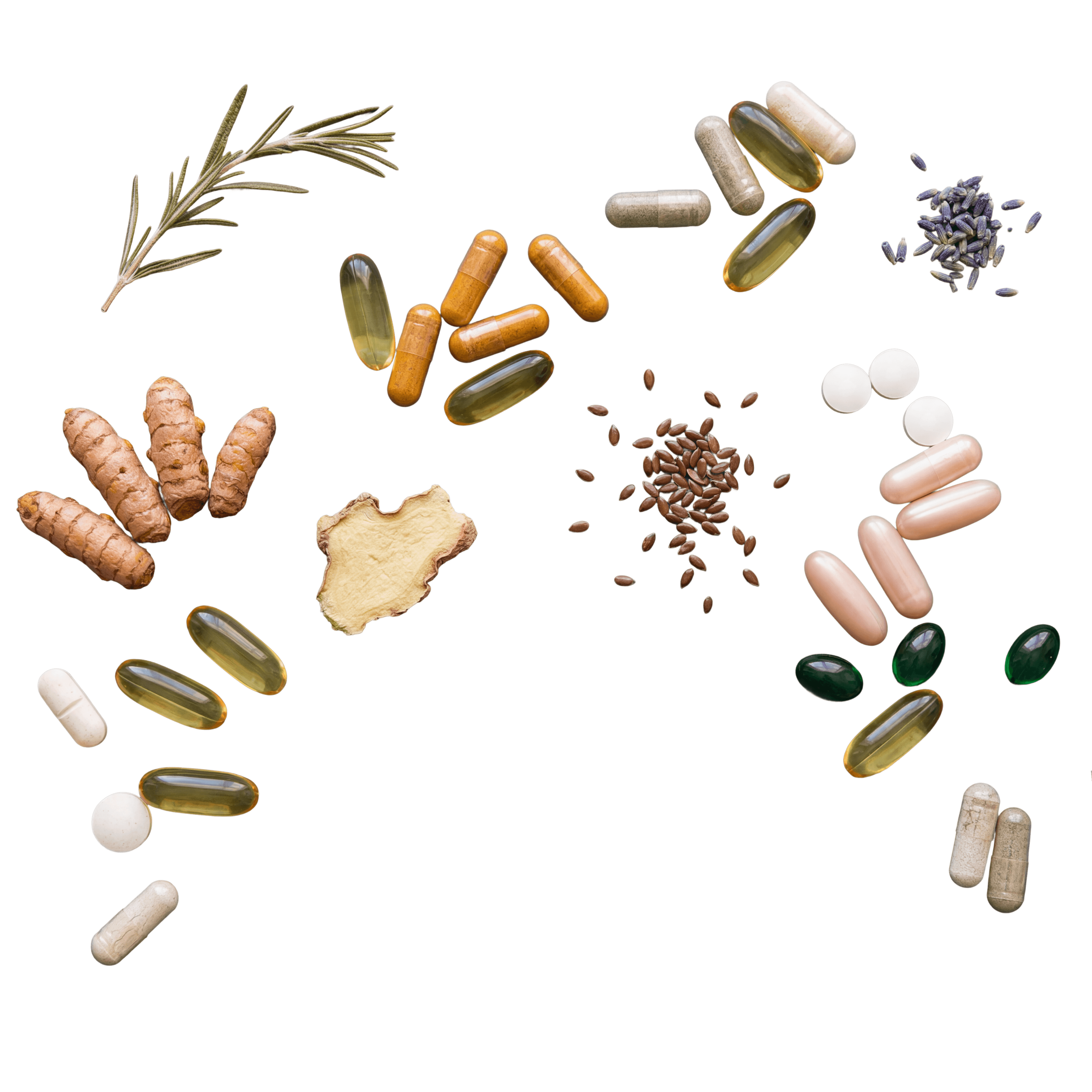 Premium supplement capsules and natural botanical ingredients